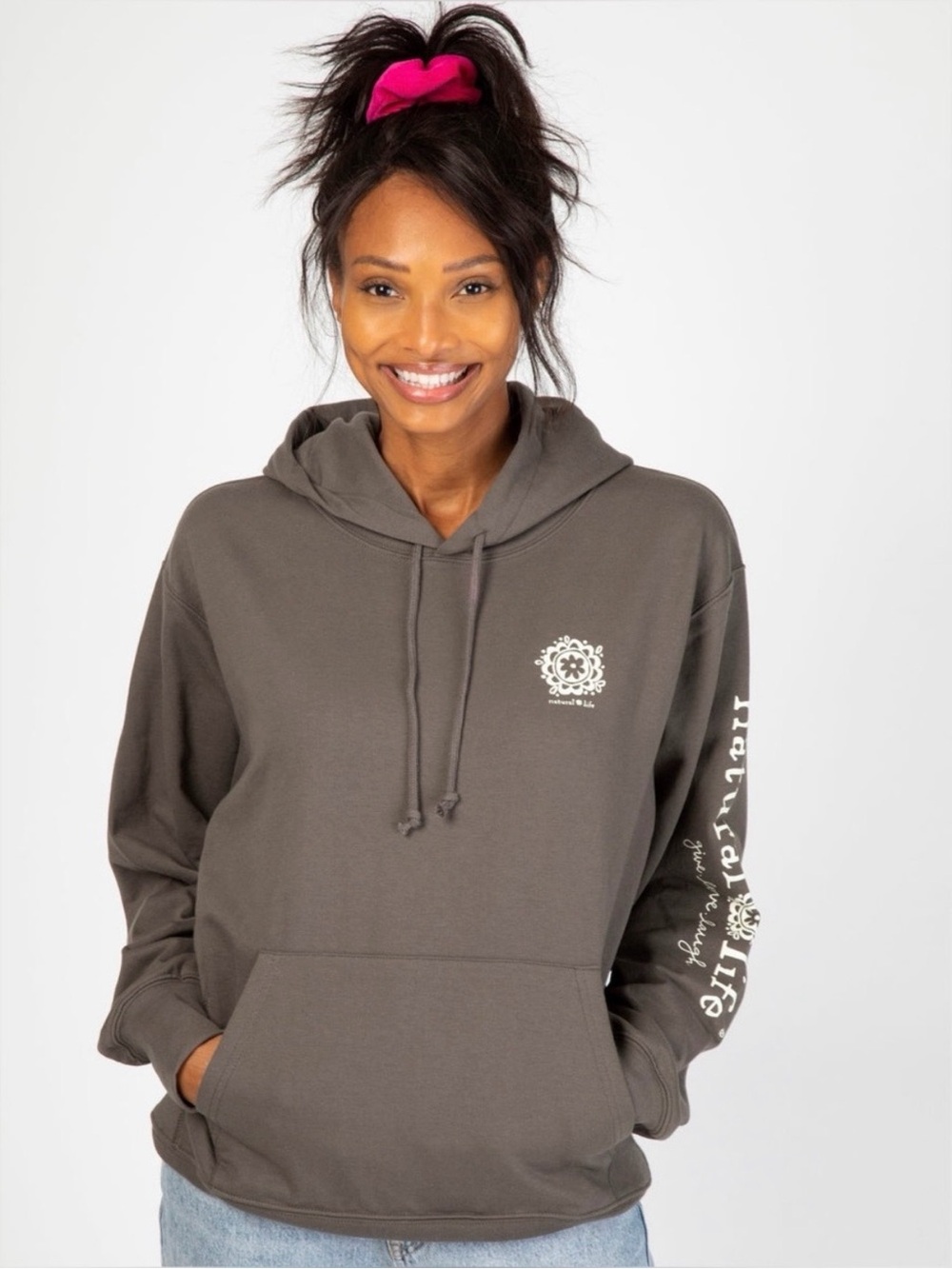 Natural Life Hoodie Sweatshirt - Makes You Happy Size Large - Picture 2 of 12